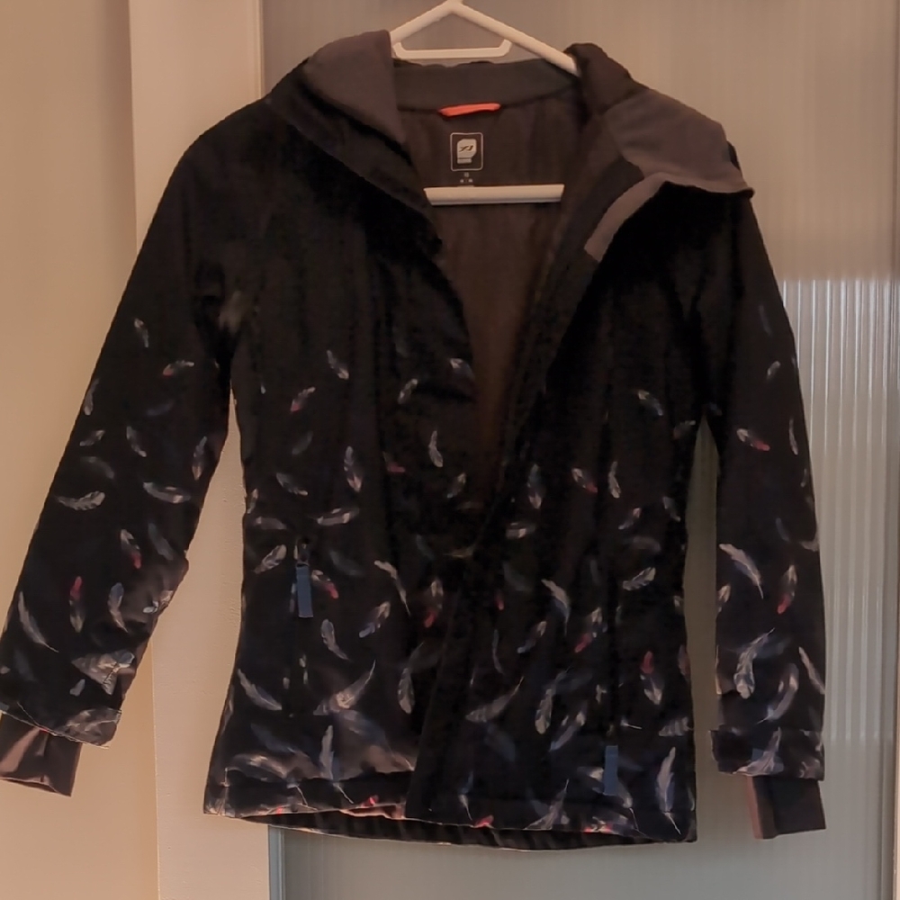 Orage Pink and Blue Ski Jacket for Snow Adventures